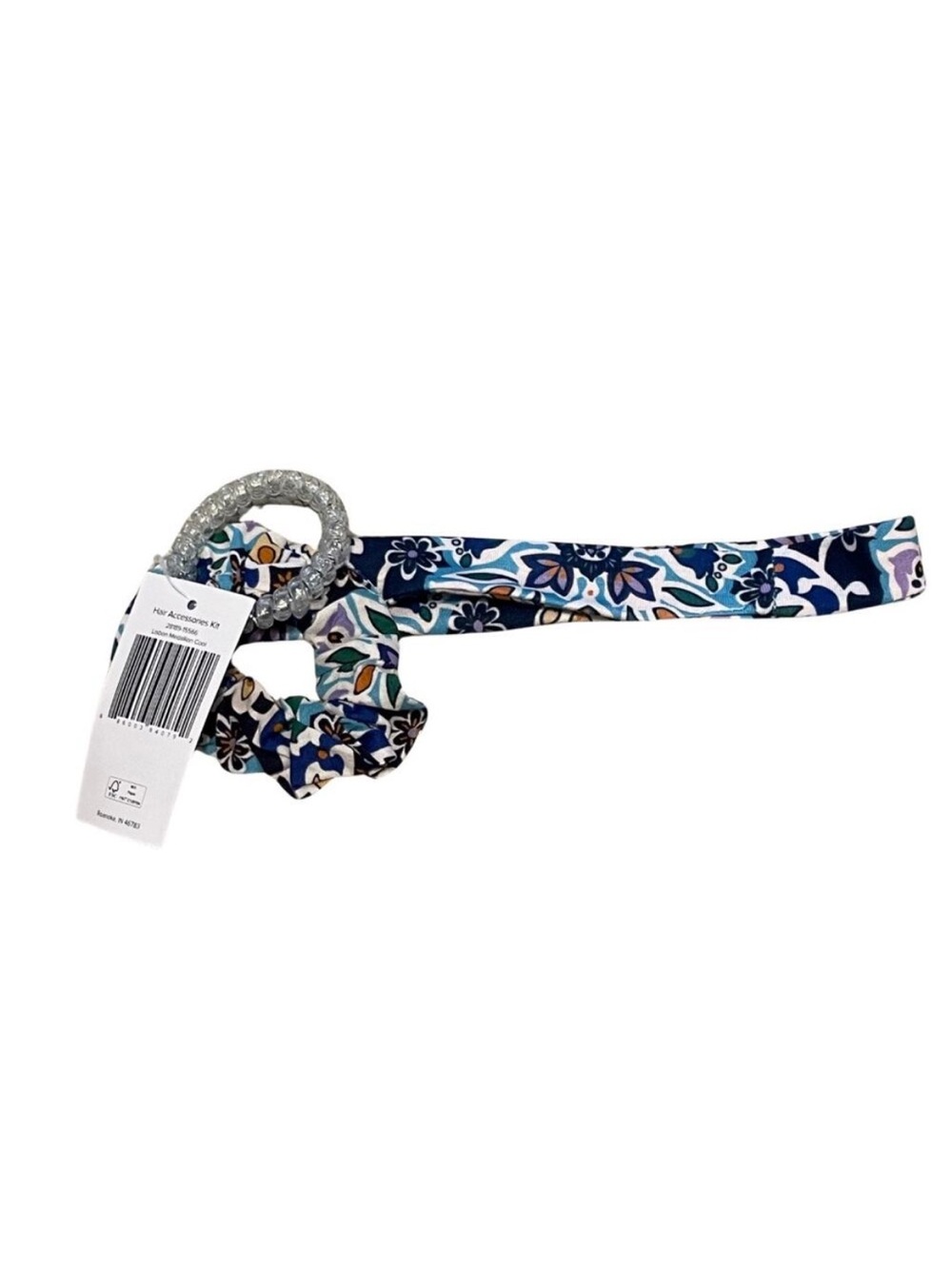 Vera Bradley Women's 3 pc. Hair Accessories Set Lisbon Medallion Cool Multi NEW